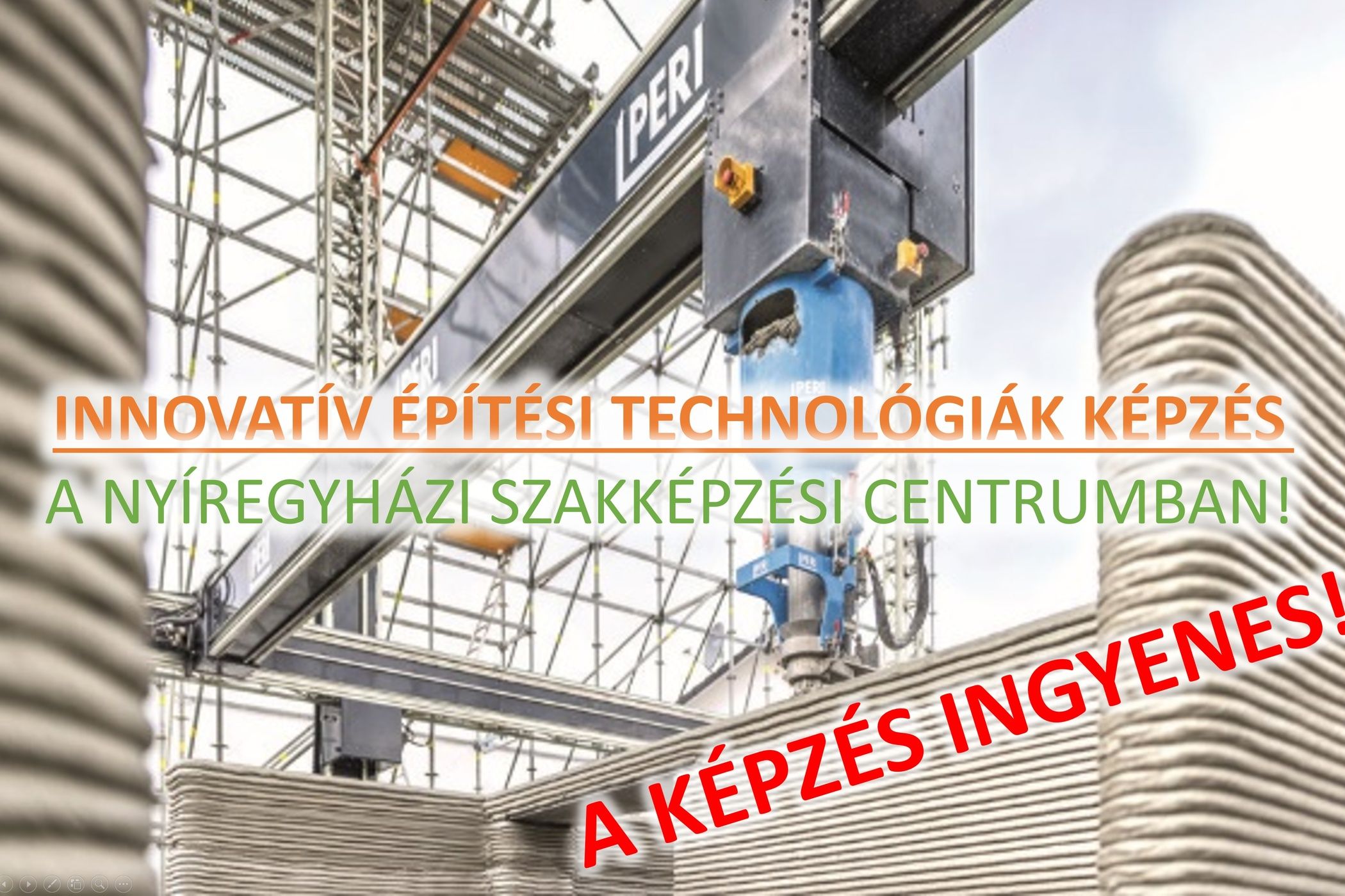 Innovatív építési technológiák képzés